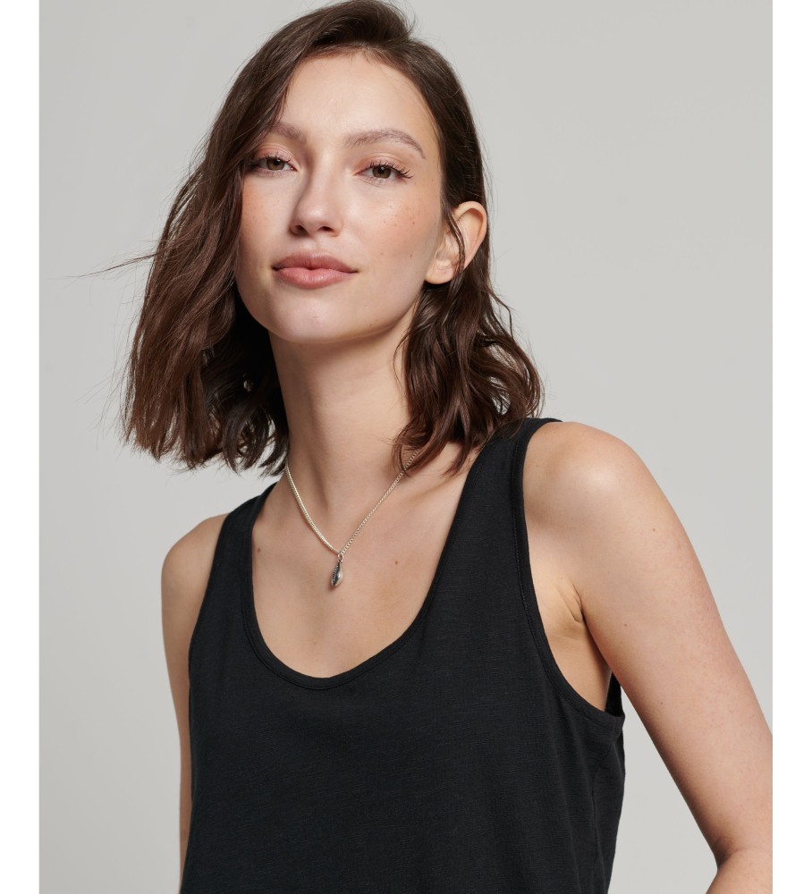 Camiseta de malha Superdry Studios preta