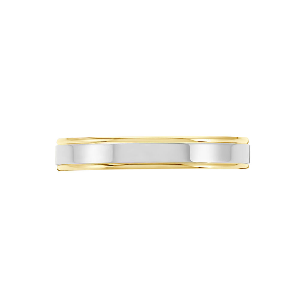 Alliance Beatrice Ruban Plat Or Bicolore