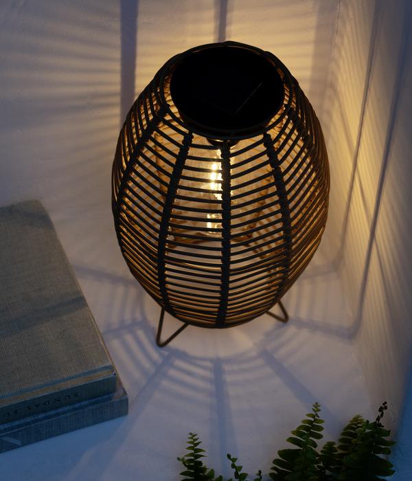 Dehner Solar-Laterne Mila, ca. Ø17,5/H26,5 cm