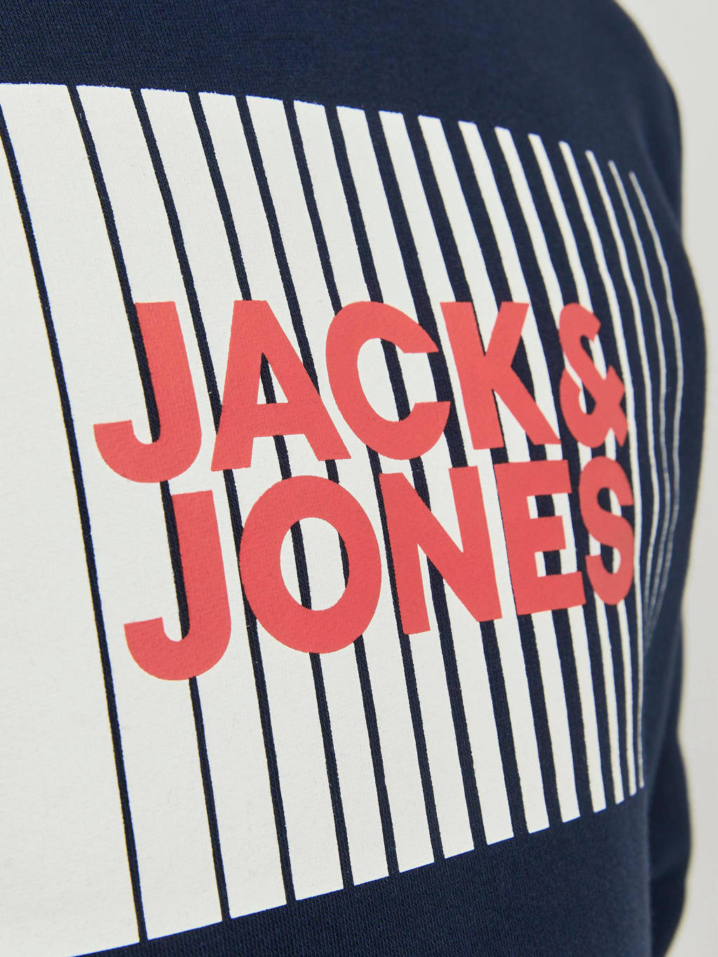 JACK & JONES hoodie JJECORP met logo donkerblauw
