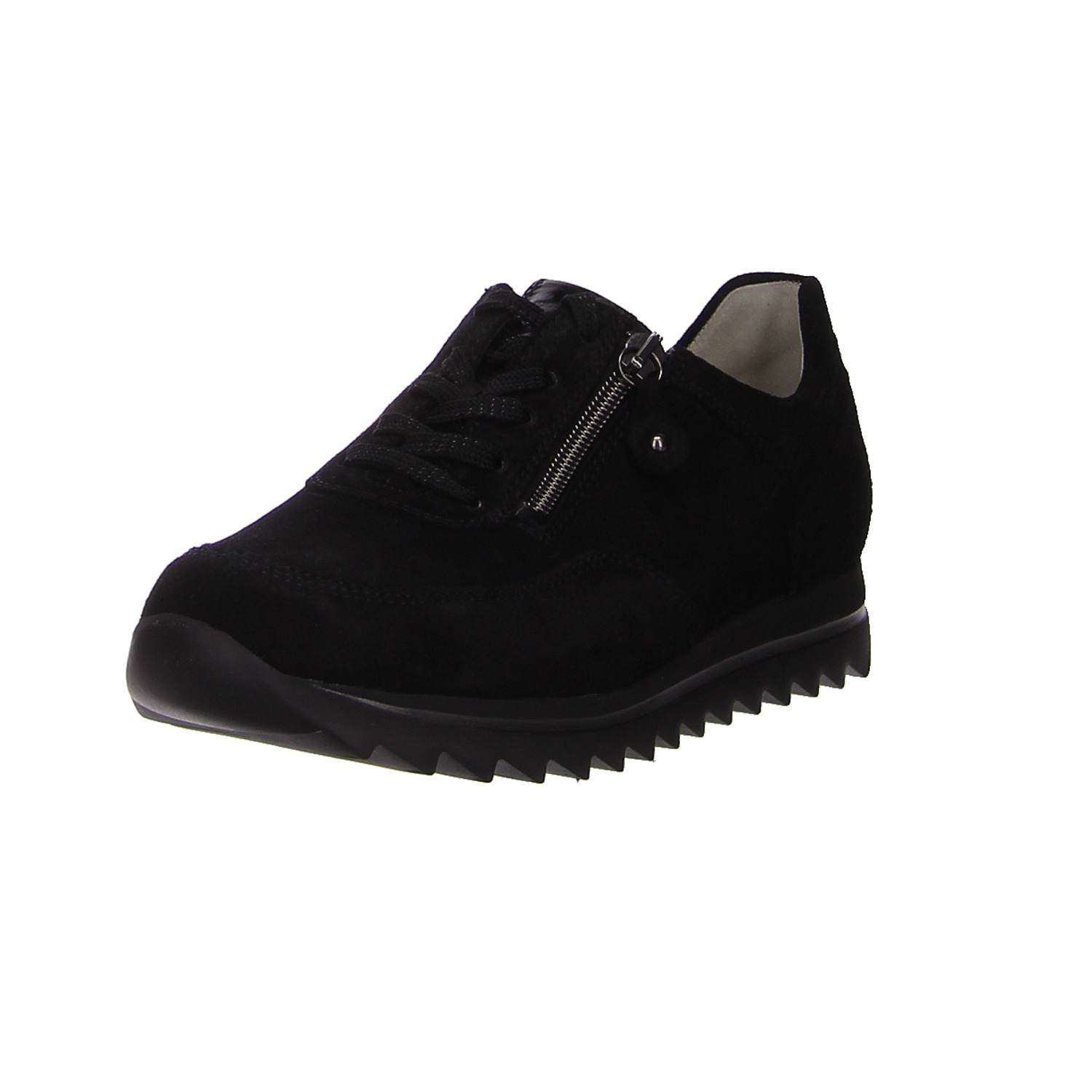 Waldläufer Sneaker schwarz schwarz