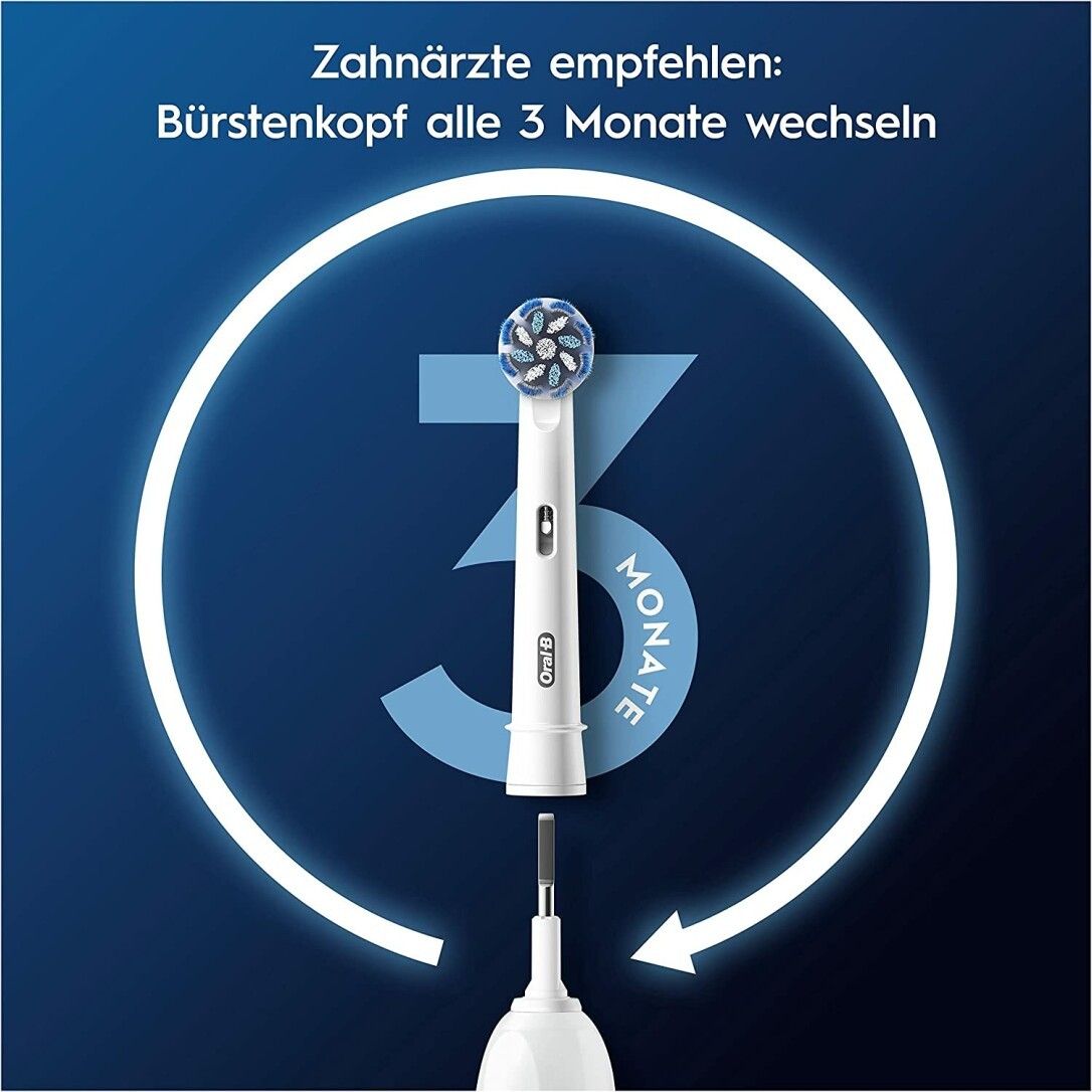 Oral-B  Aufsteckbürsten 6 Stück PRO Sensitive Clean weiß
