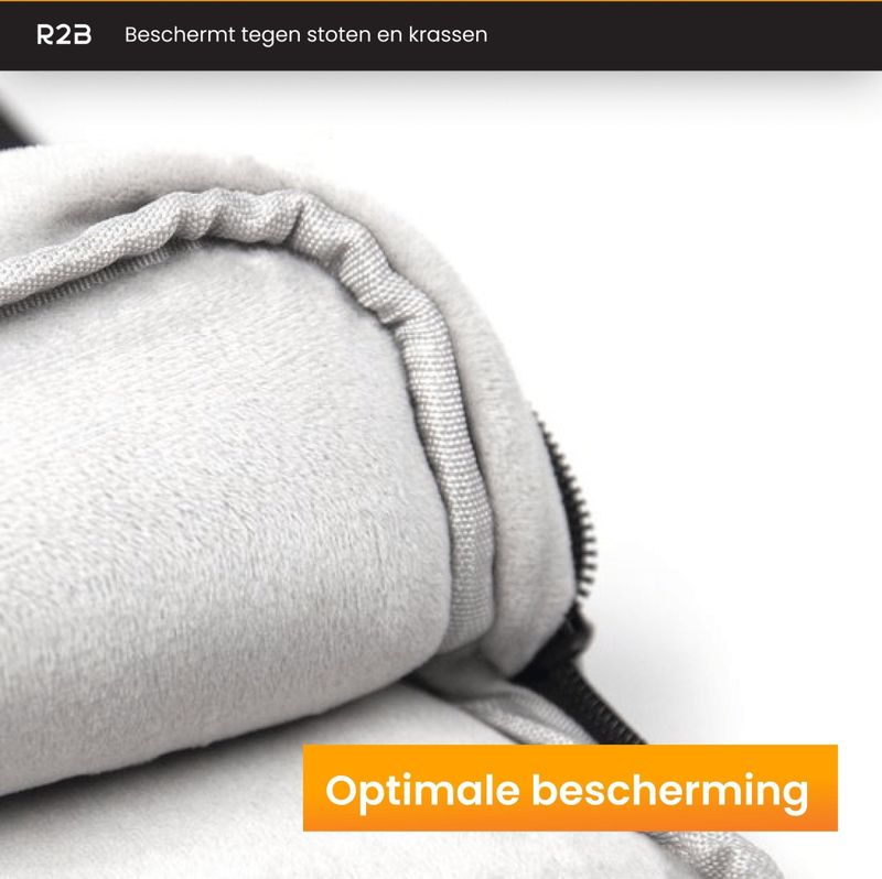 R2B - Lelystad - Laptoptas - Zwart - Geschikt voor Laptops tot 15.6 inch