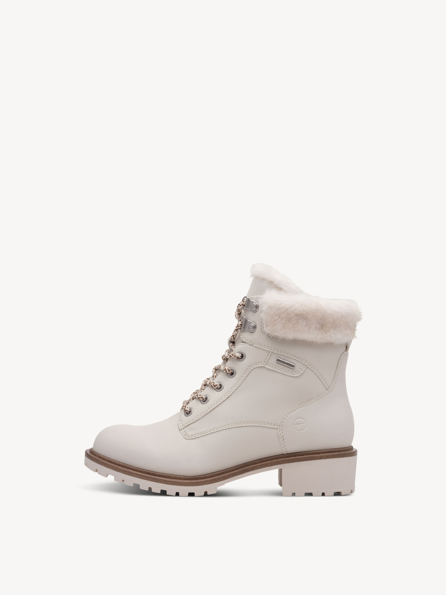 Enkellaarsje - beige warme voering