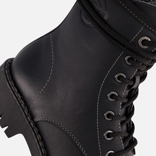 S.Oliver Veterboots zwart Synthetisch