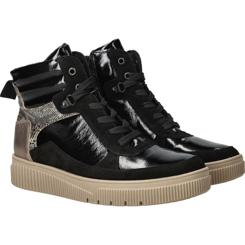 Waldlaufer Sansa Veterboots Zwart Dames