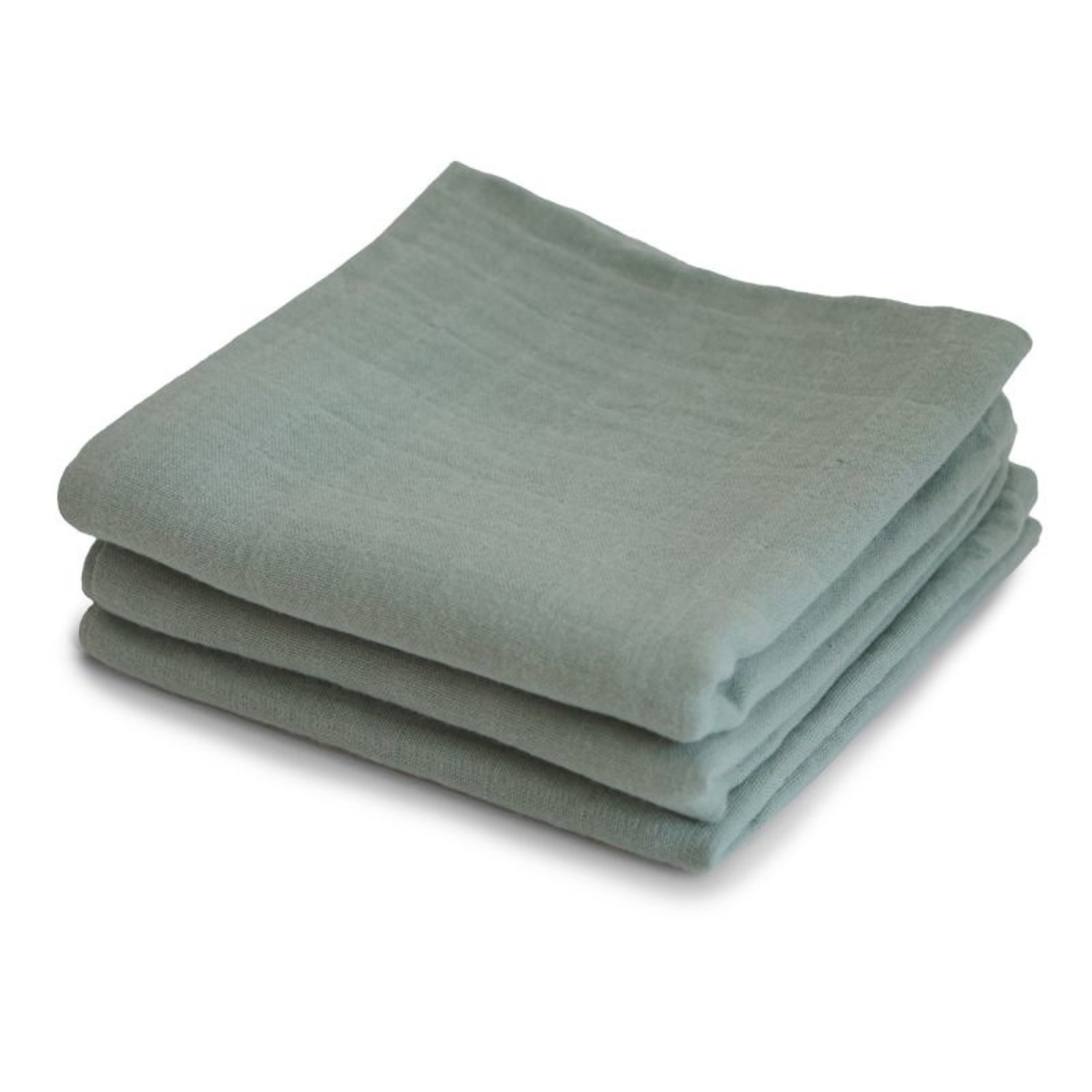 Mushie: Hydrofiele doeken 3 - pack - sage