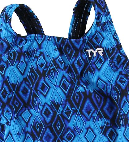 TYR Bådedragt - Glacial Maxfit - Blå m. M?nster