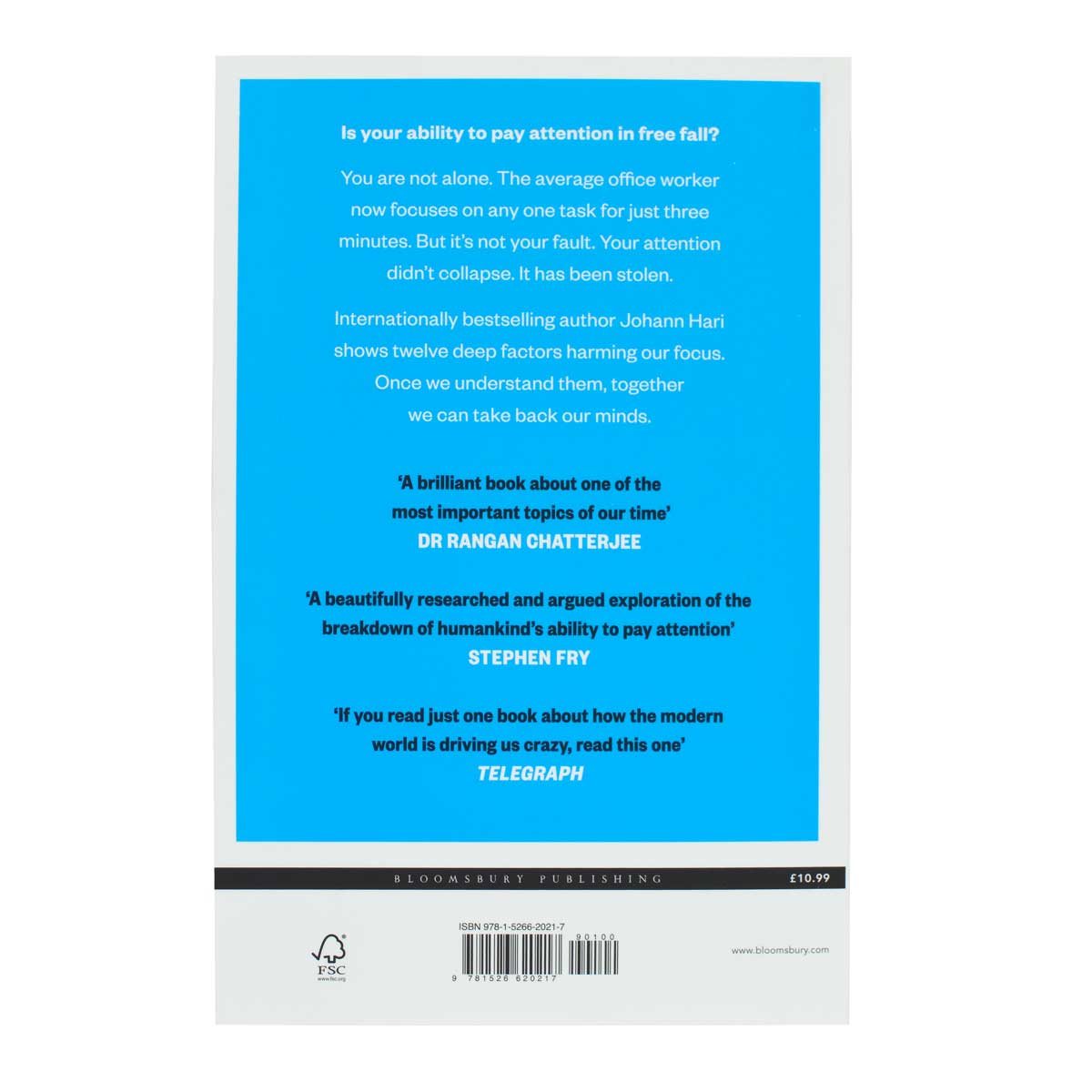 Stolen Focus: Why You Can't Pay Attention (Paperback)