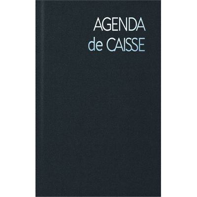 Agenda Perpétuel de Caisse - 1 jour par page - 14 x 22 cm - noir - Lecas