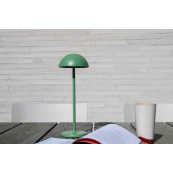 Lucide JOY Oplaadbare tafellamp Buiten Accu/Batterij Ø 12 cm LED dimb. 3000K IP54 Groen