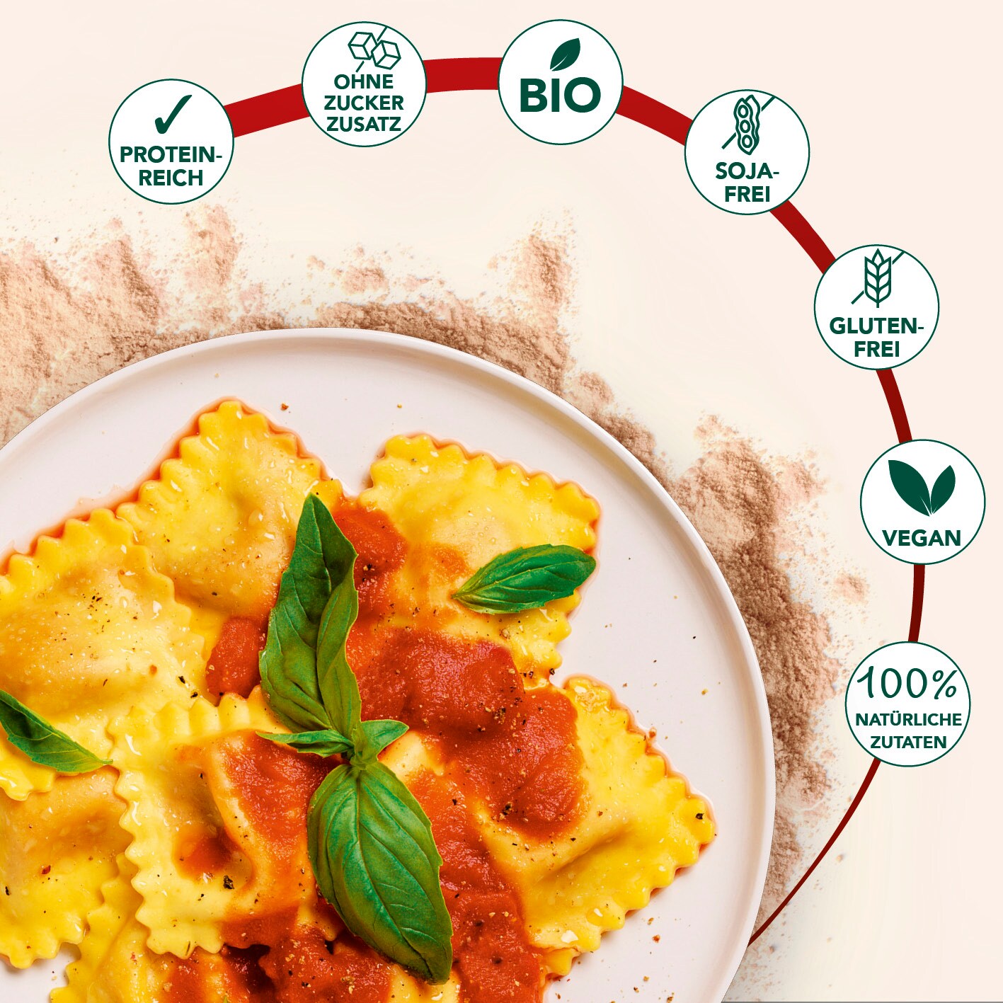 Veprosa Pulver vegane Proteinsoße 50g - versch. Sorten - Tomate