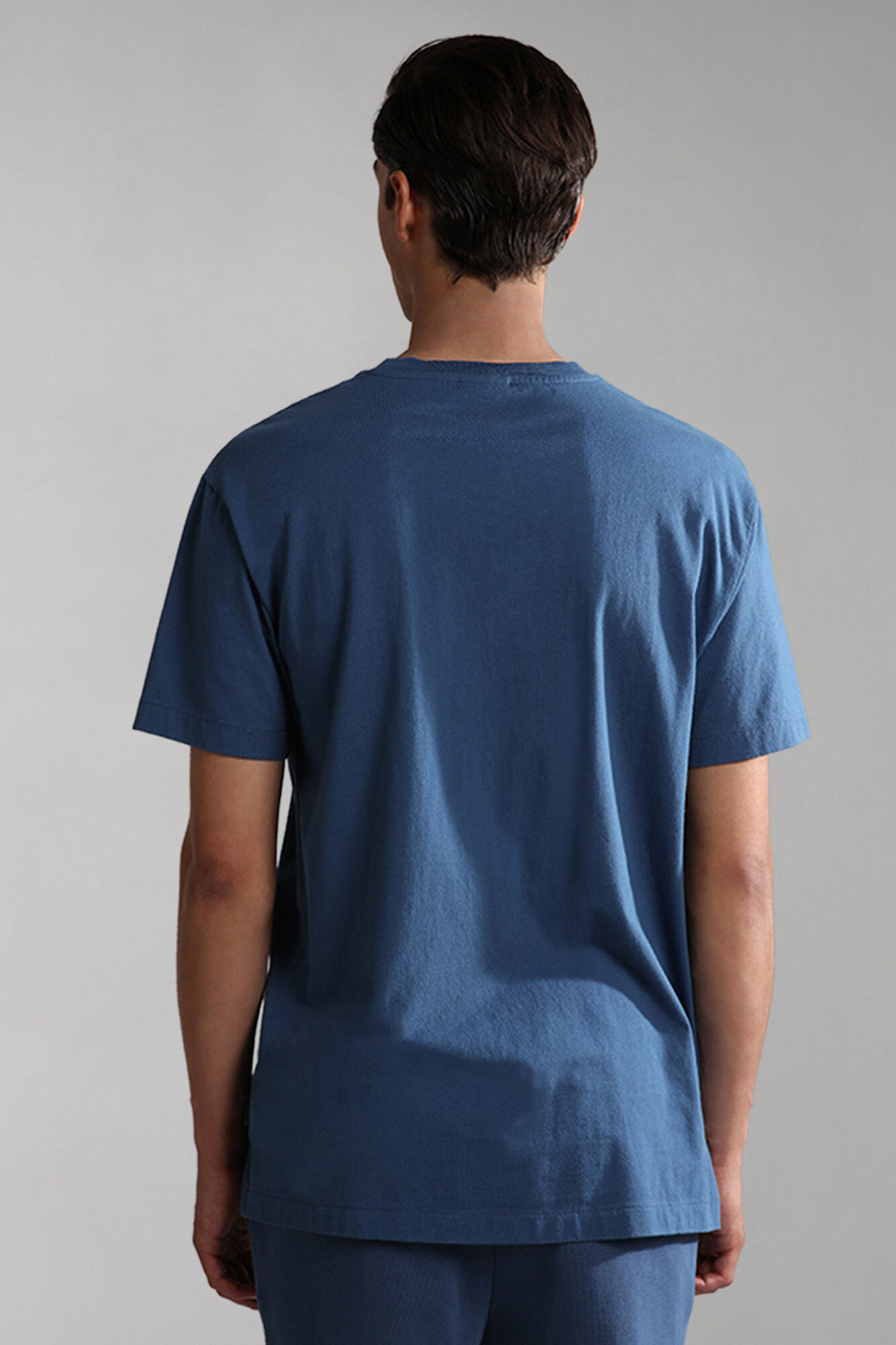 Camiseta Box de Manga Curta - Azul