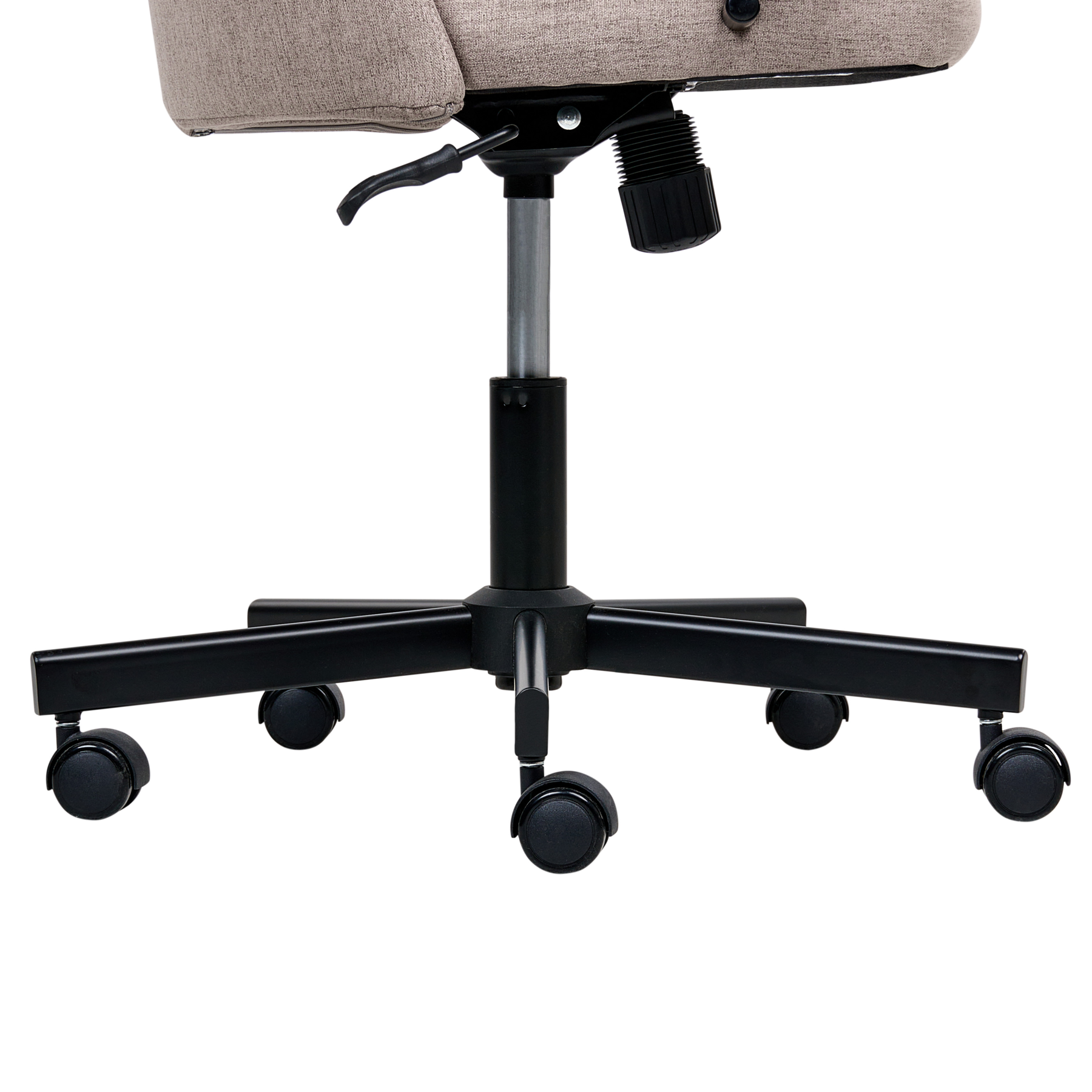 Beliani - CAROGA - Bureaustoel - Lichtbruin - Stof