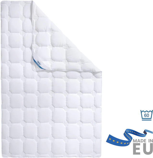 Beco Microfaserbettdecke »Medibett Cotton Soft, Bettdecken für Sommer und Winter, Decke« leicht Füllung Polyester 1 Stk. tlg. Bettdecke 135x200 cm, allergiker geeignet (Hausstauballerker)