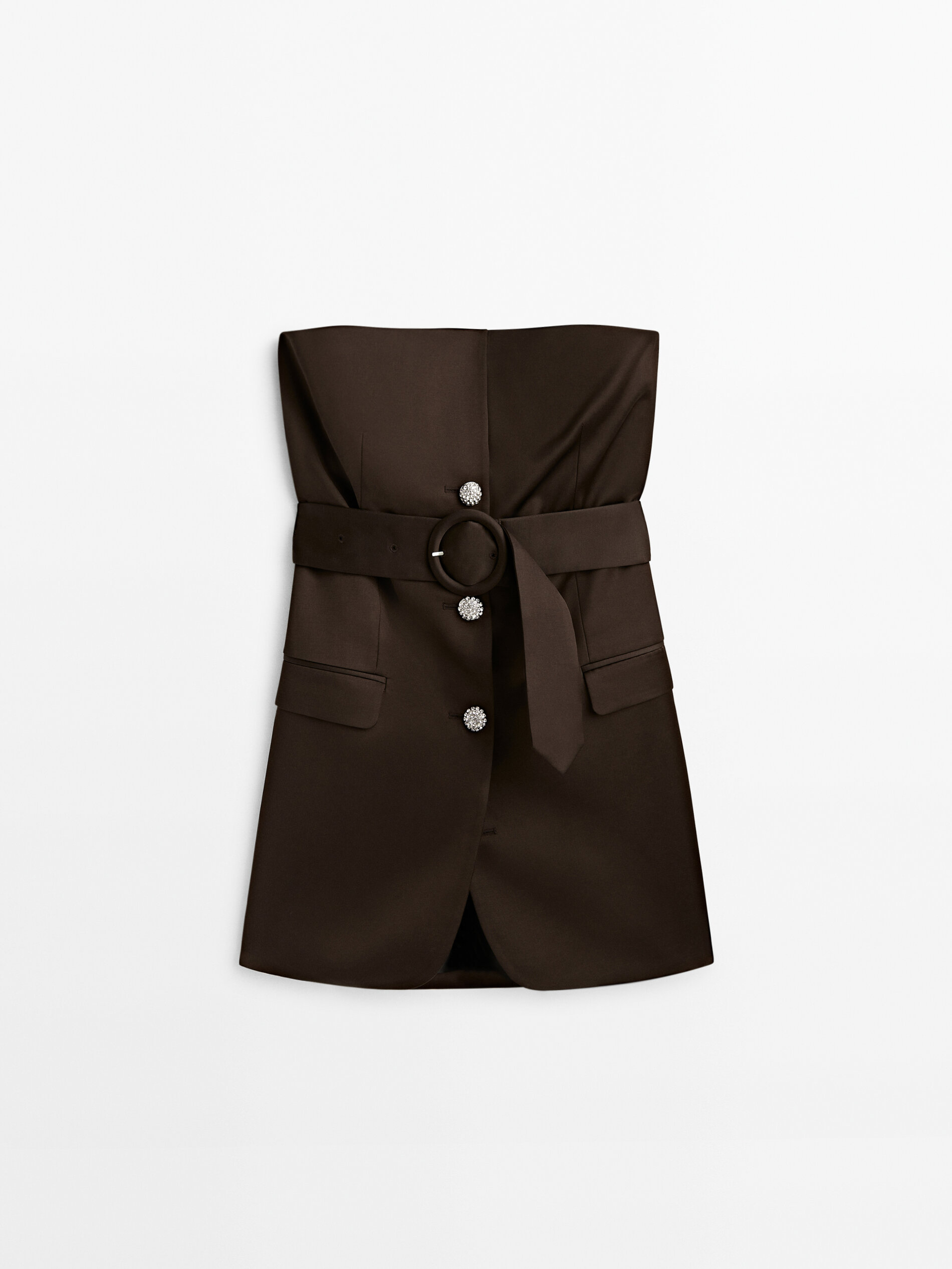 Vestido estilo americano - Studio - MARROM