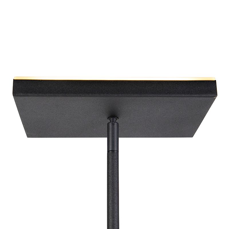 Moderne vloerlamp zwart incl. LED en dimmer met leeslamp - Jazzy