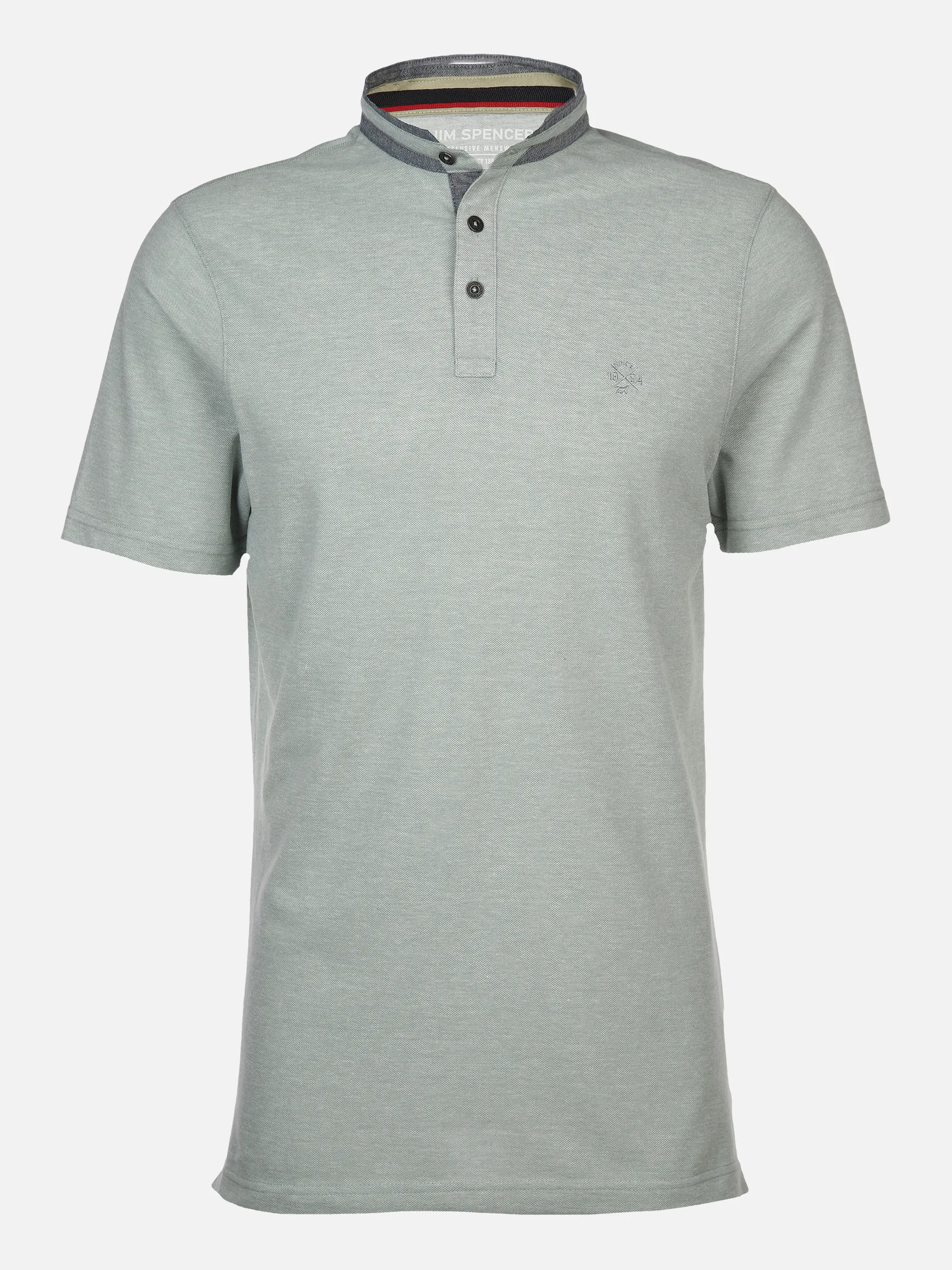 Herren Henleyshirt mit Stickerei