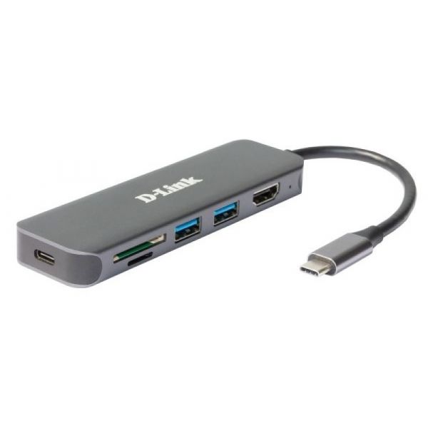 D-Link Hub 6-in-1 Usb-c With Hdmi/card Reader/power