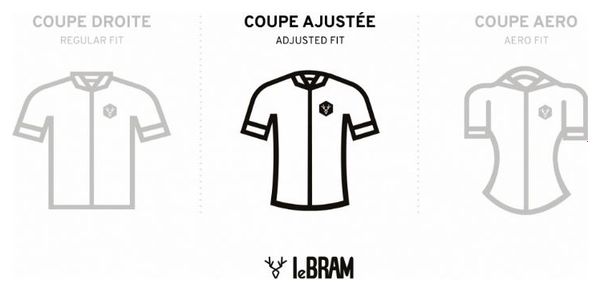 Maillot Manches Courtes Femme LeBram La Faye Blanc Coupe Ajustée