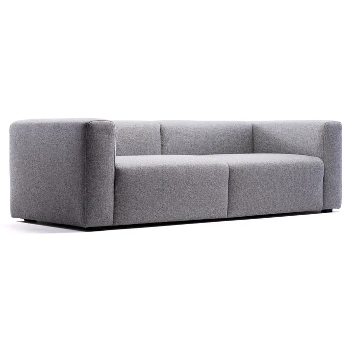 HAY - Mags Sofa 2,5 Sitzer, Kombination 2, Armlehne links / grau (Hallingdal 116)