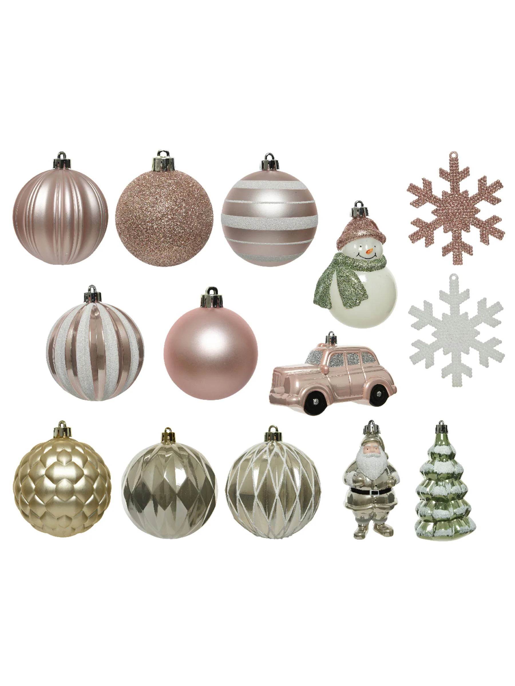 Decoris Decoris 25 Pieces onbreekbare Kerstmis ballen