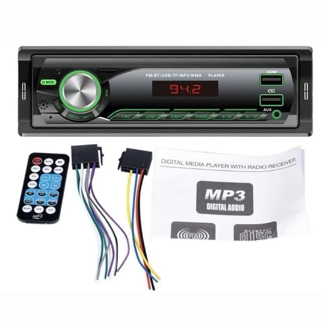 Bilstereo MP3-afspiller Bluetooth FM-radio Bilstereosystem TF-kort U Disk