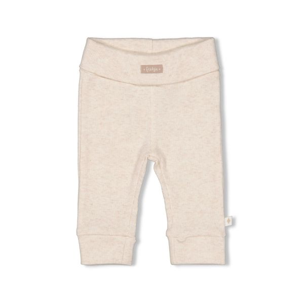 Feetje The Magic is in You Rib Broek - Off White Melange