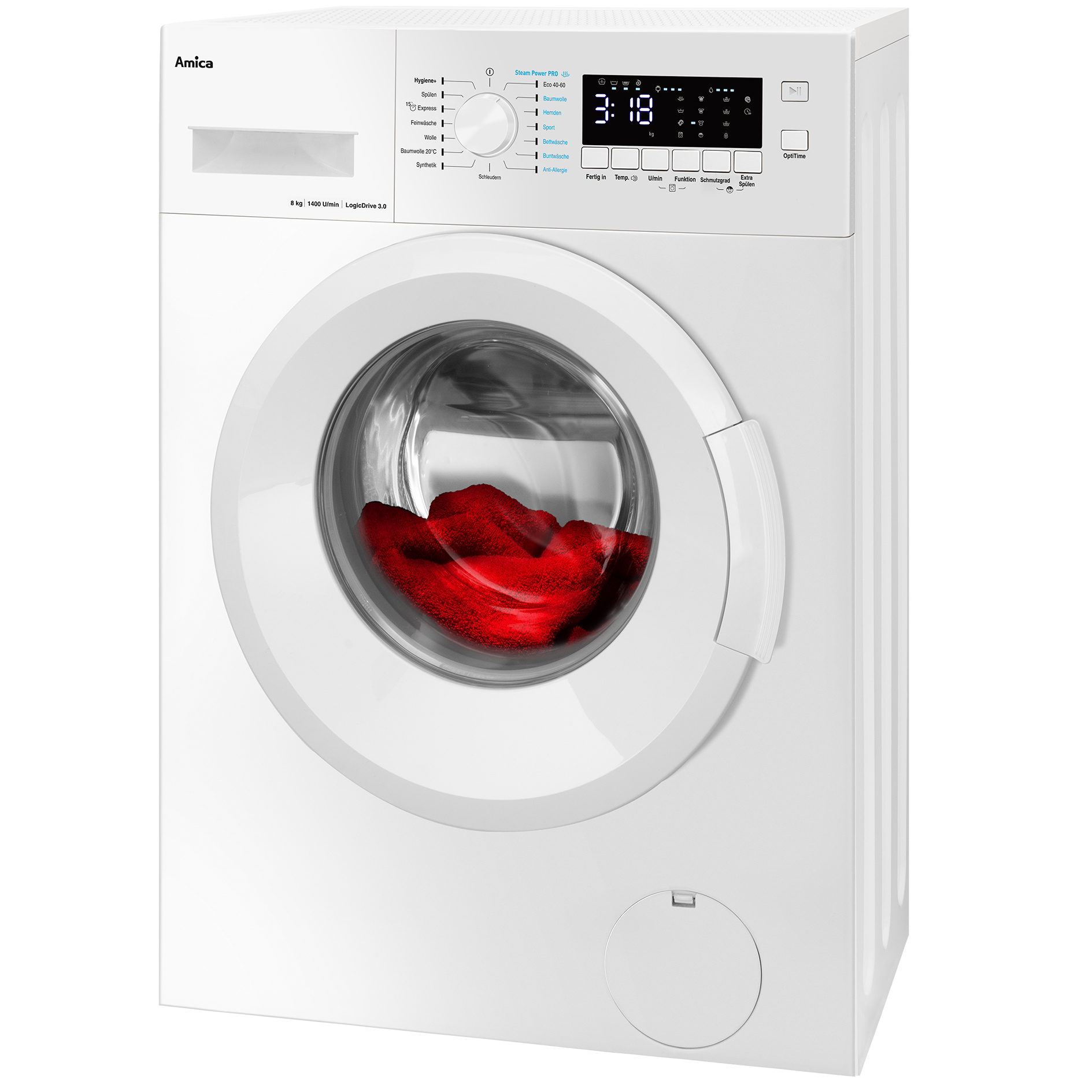 AMICA Waschmaschine WA 484 600 - weiß - 8 kg - A