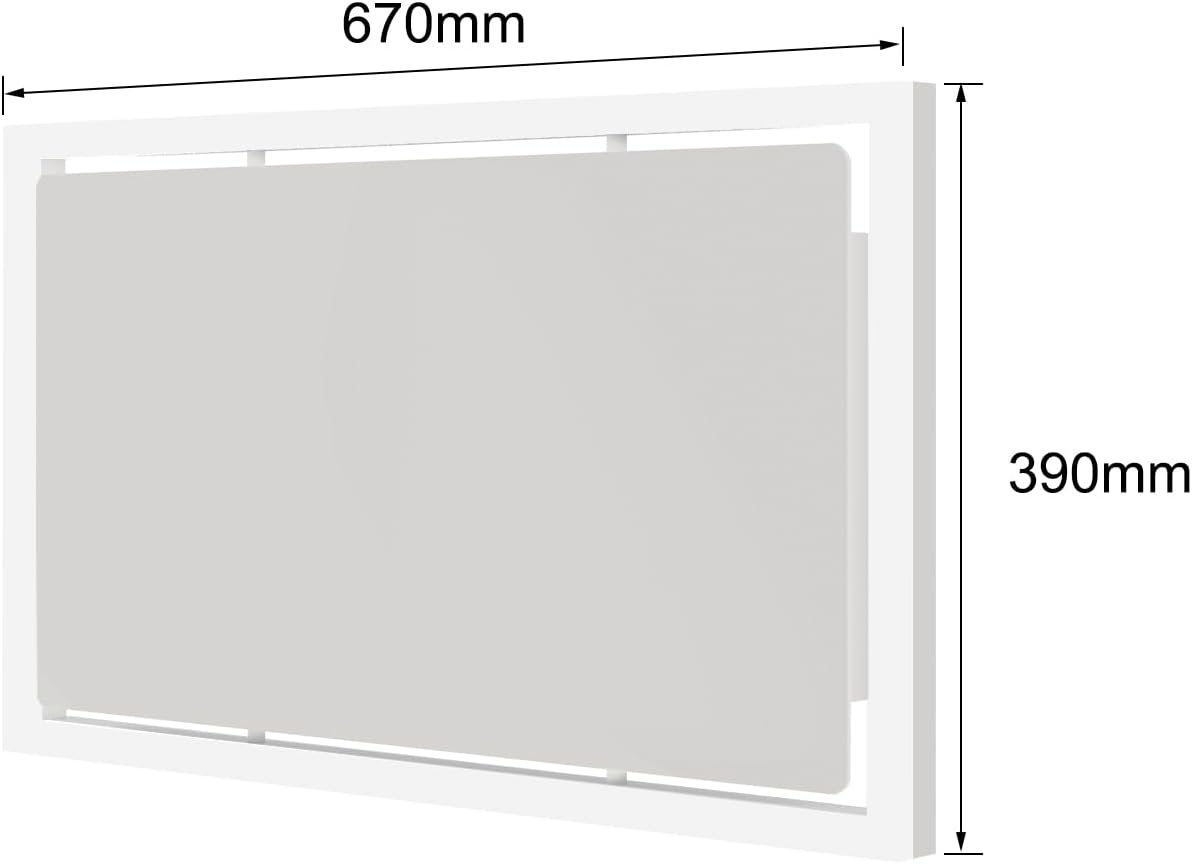 Infrarotheizung Deckenmontage 790 Watt, Infrarot Deckenheizung mit LED Licht Beleuchtung, Deckenheizstrahler mit Thermostat Fernbedienung, Elektroheizung Heizplatte Heizpaneel Heizkörper