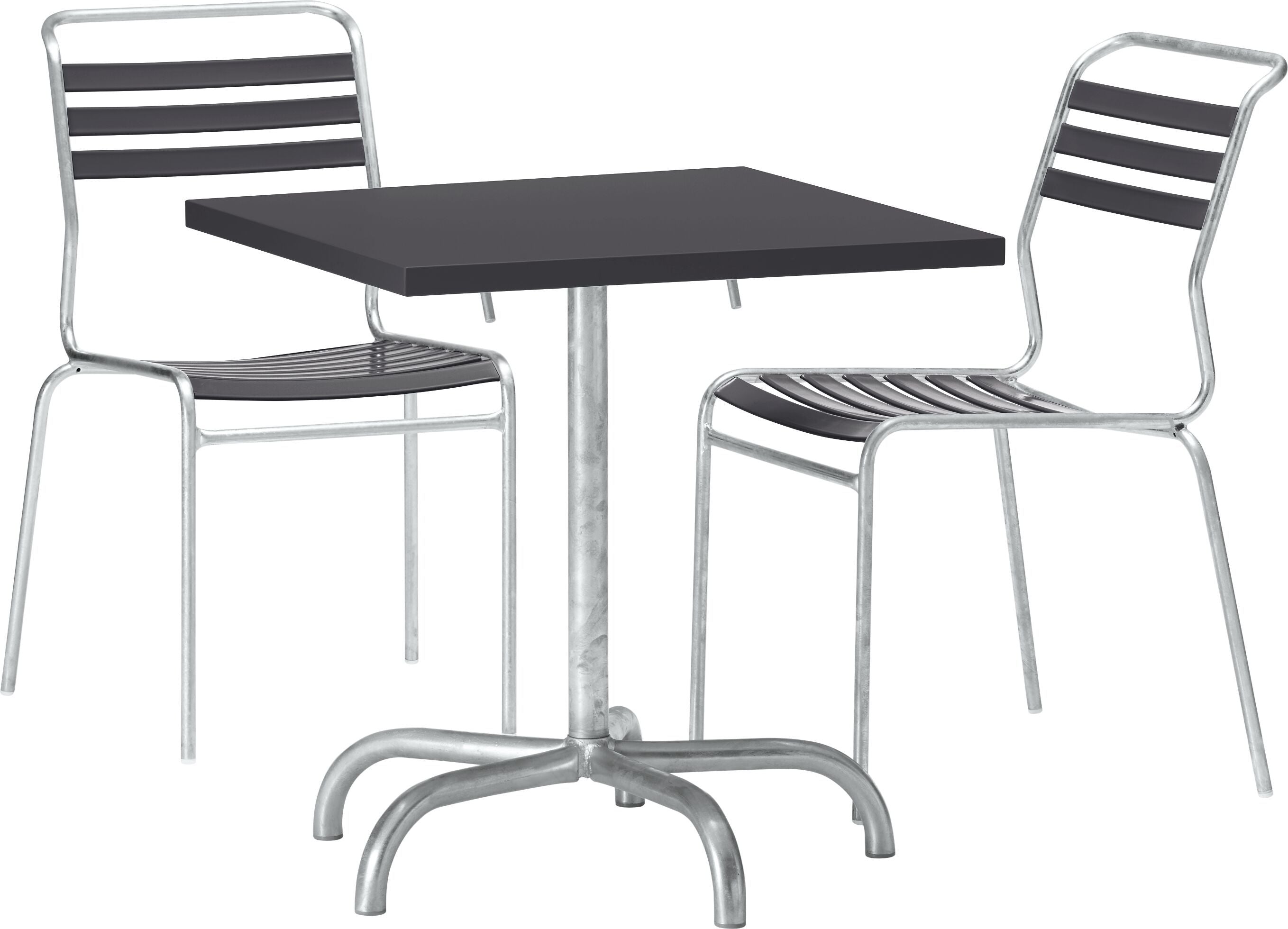 Schaffner SÄNTIS Stuhl - Anthrazit / B: 44.0 cm x T: 52.0 cm x H: 84.0 cm