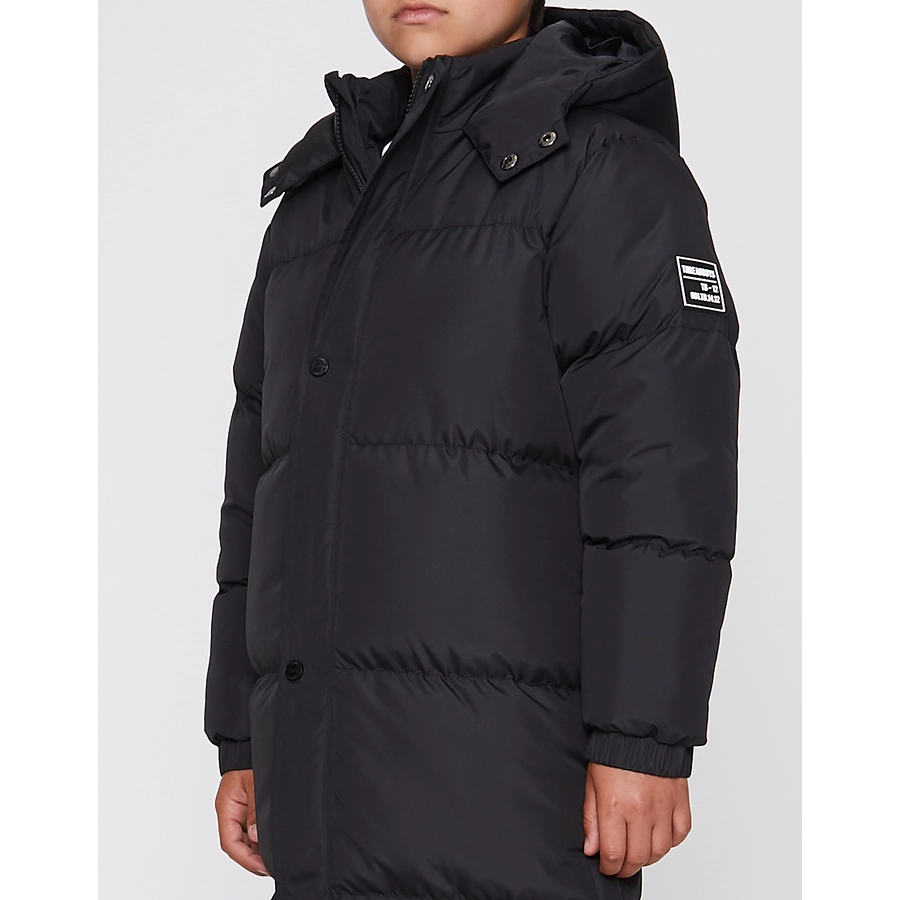 Threadboys Mantel Long Line Puffer Black