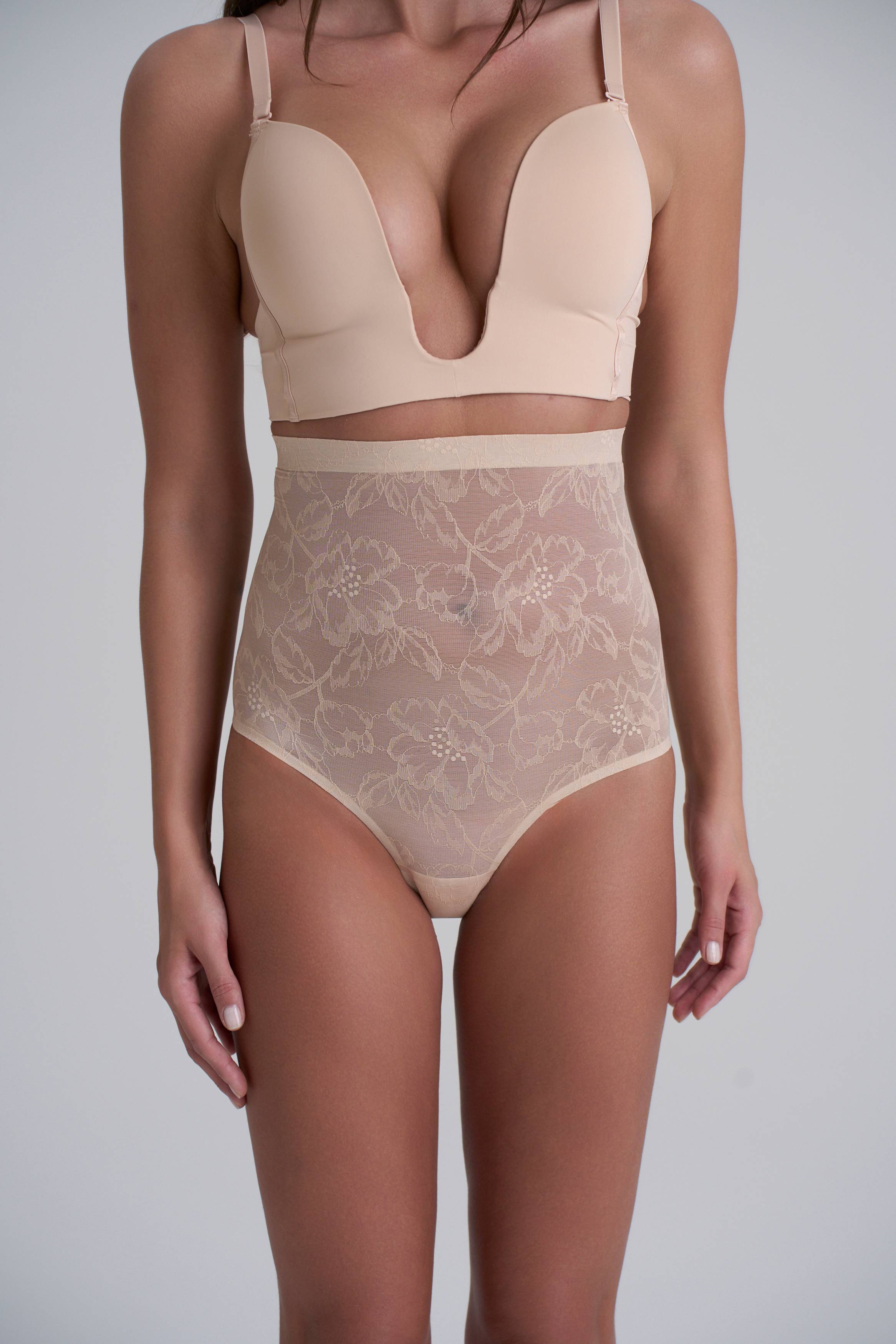 KarenMillen Culotte Gainante Taille Haute En Dentelle