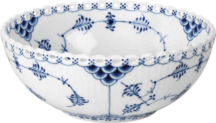Royal Copenhagen MUSSELMALET HELBLONDE SKÅL 50 CL Hvid