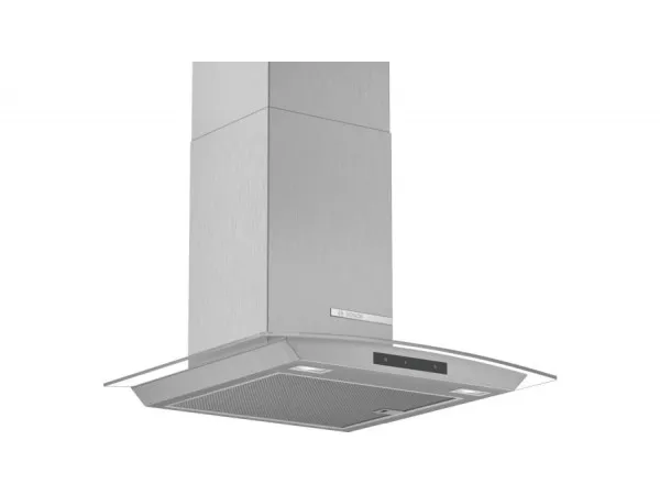 Bosch Serie | 4 DWA66DM50 - Hætte - skorsten - bredde: 60 cm - dybde: 48.8 cm - udtrækning og recirkulation (-) - rustfrit stål og glas