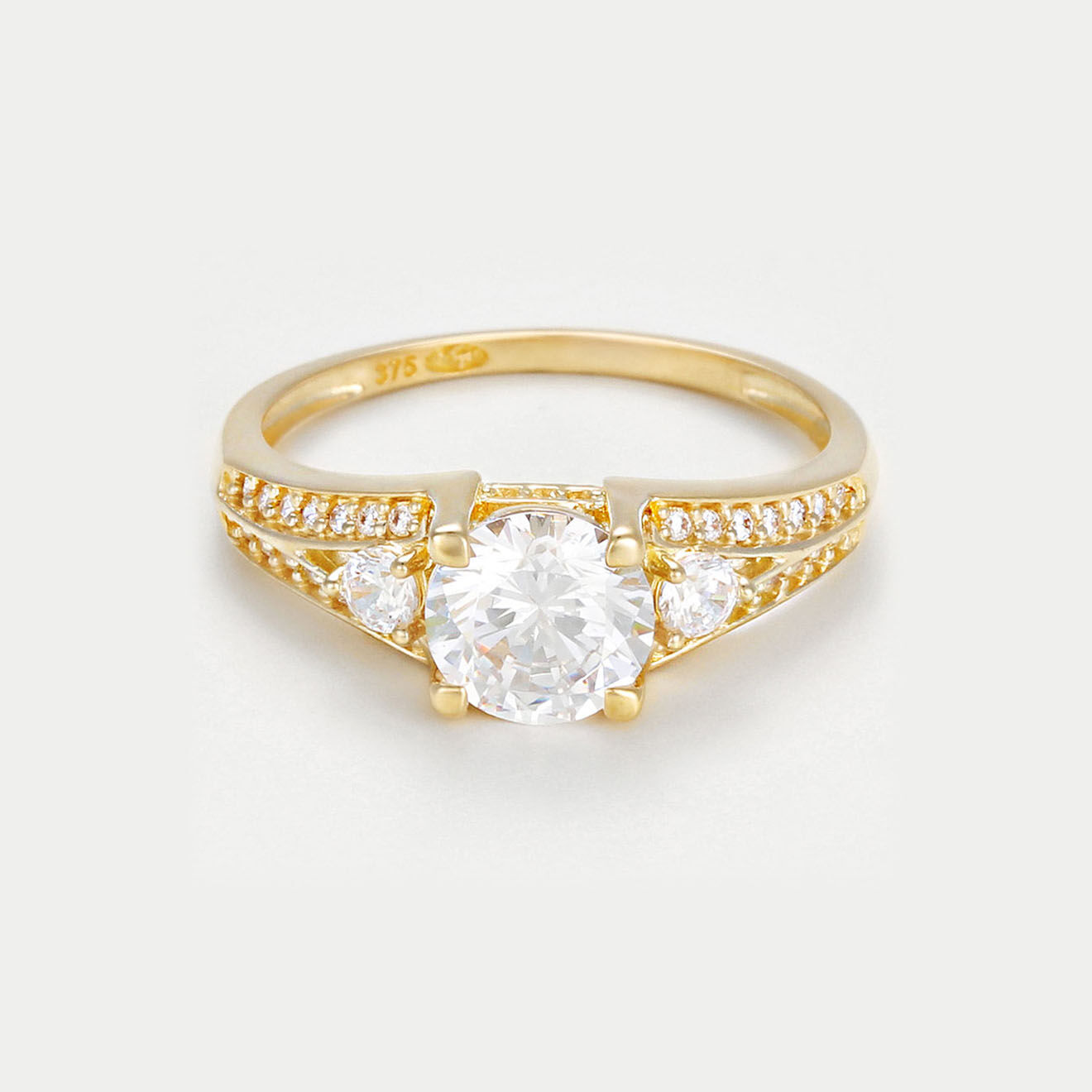 Instant d'Or Bague Aleena Zirconium or jaune