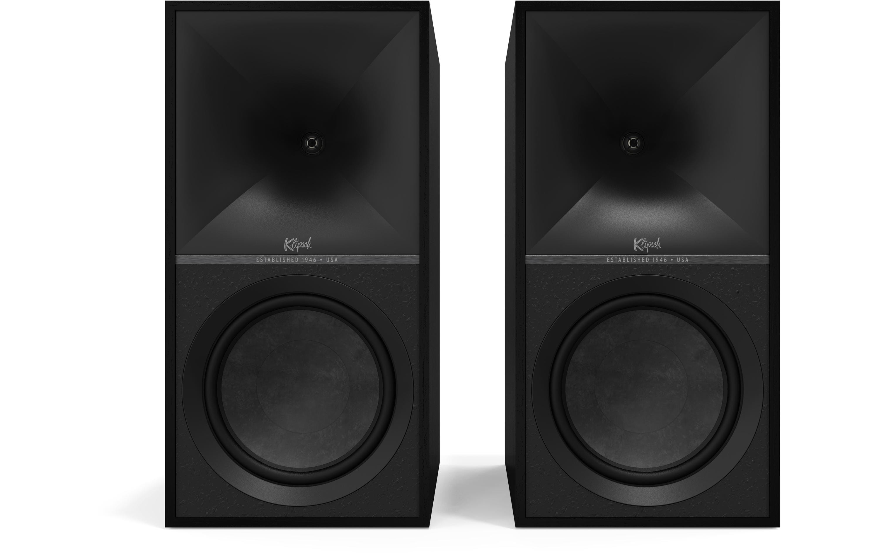 Regallautsprecher Paar The Nines – Schwarz<br>Aktivlautsprecher-Paar mit Bluetooth und digitalen Anschlüssen