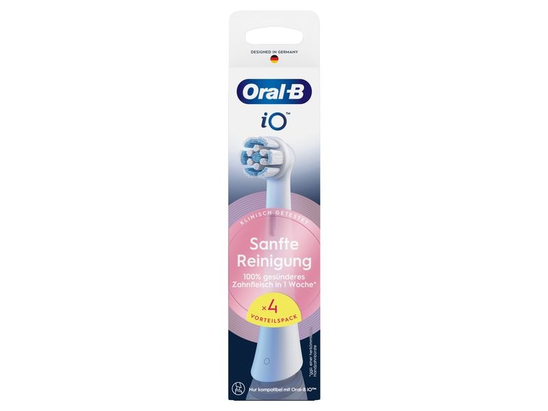 Oral-B Zahnbürstenkopf iO Sanfte Reinigung 4 Stück Ersatzbürsten