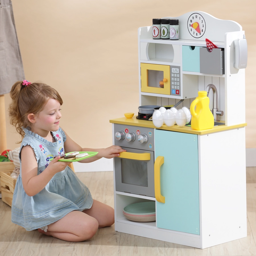 Teamson Kids Spielküche Little Chef Classic, weiß grün