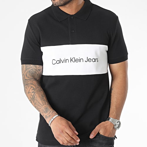 Polo Manches Courtes 3815 Noir Blanc