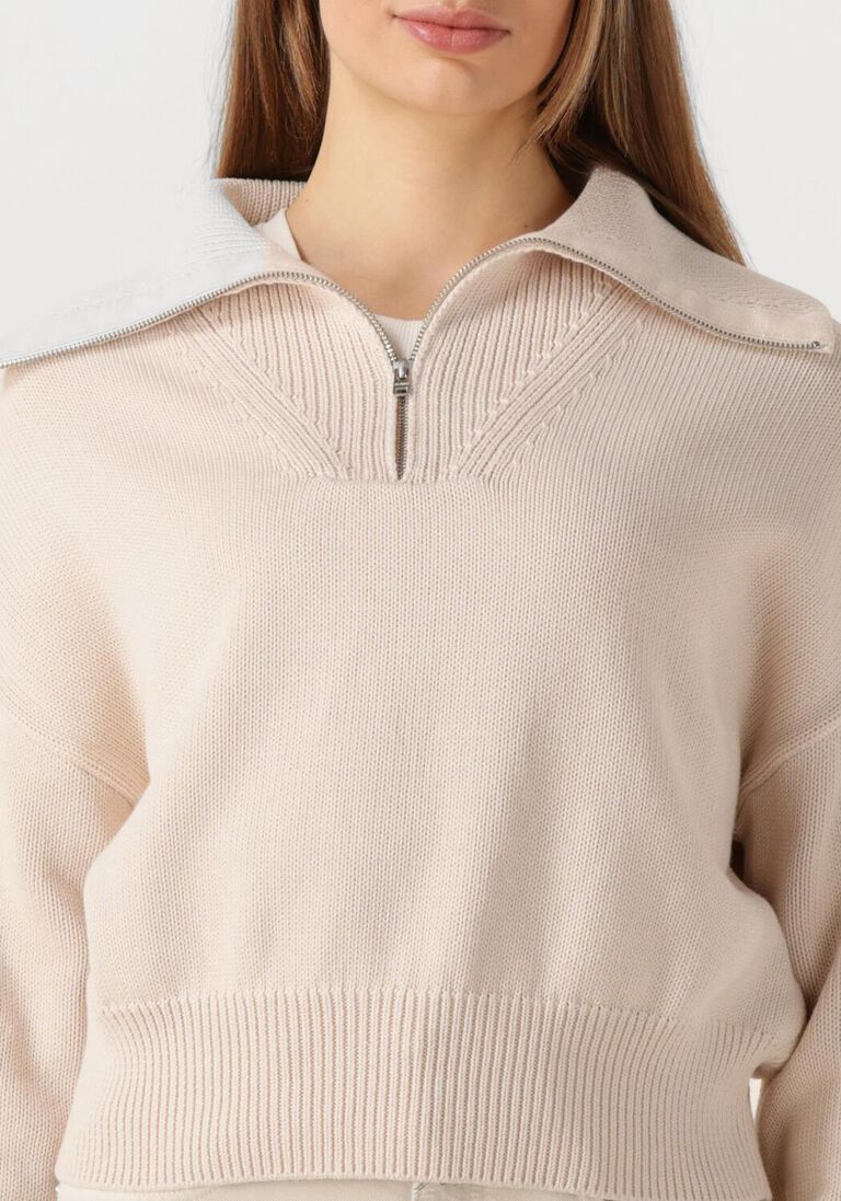 gebroken wit closed vest cropped troyer