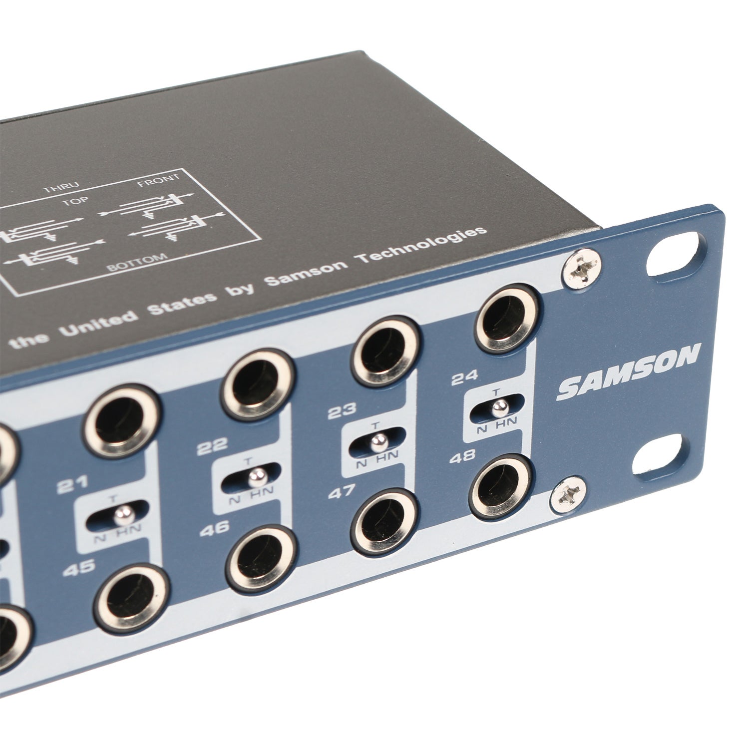 Samson S Patch+ 48-kanaals gebalanceerde patchbay