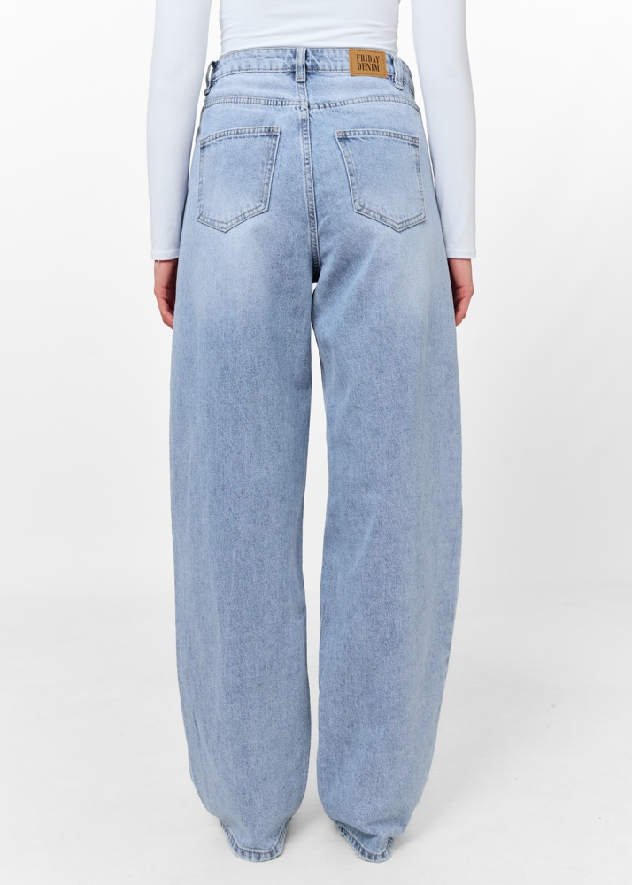 Loose fit jeans vintage blauw