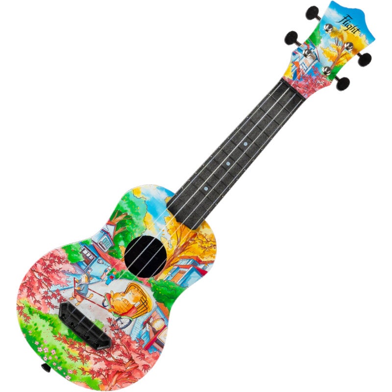 Flight Ultra Travel Series UTS-42 Fat Cat kunststof sopraan ukelele met hoes