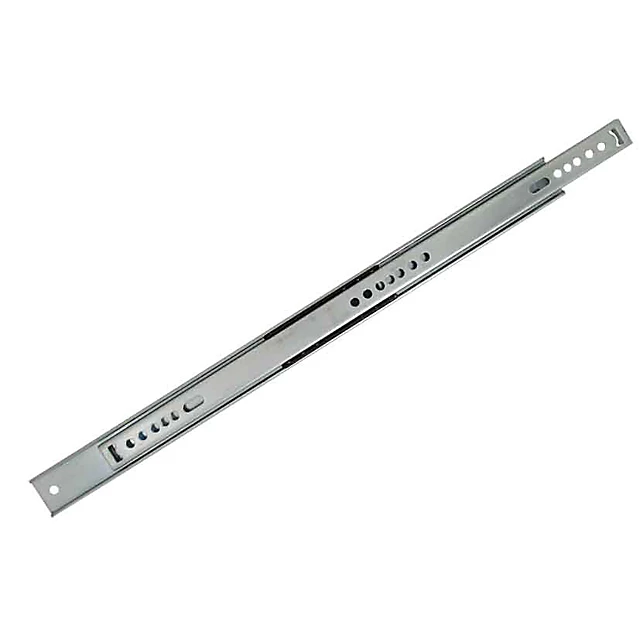 2 coulisses billes latérales Diall acier zingué L.379 x h.17 mm