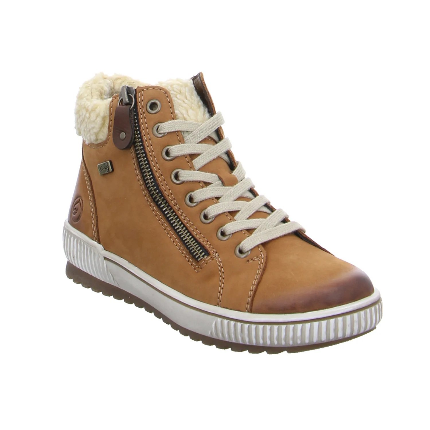 REMONTE Mid Cut Sneaker Cognac Leder  mit TEX Membrane