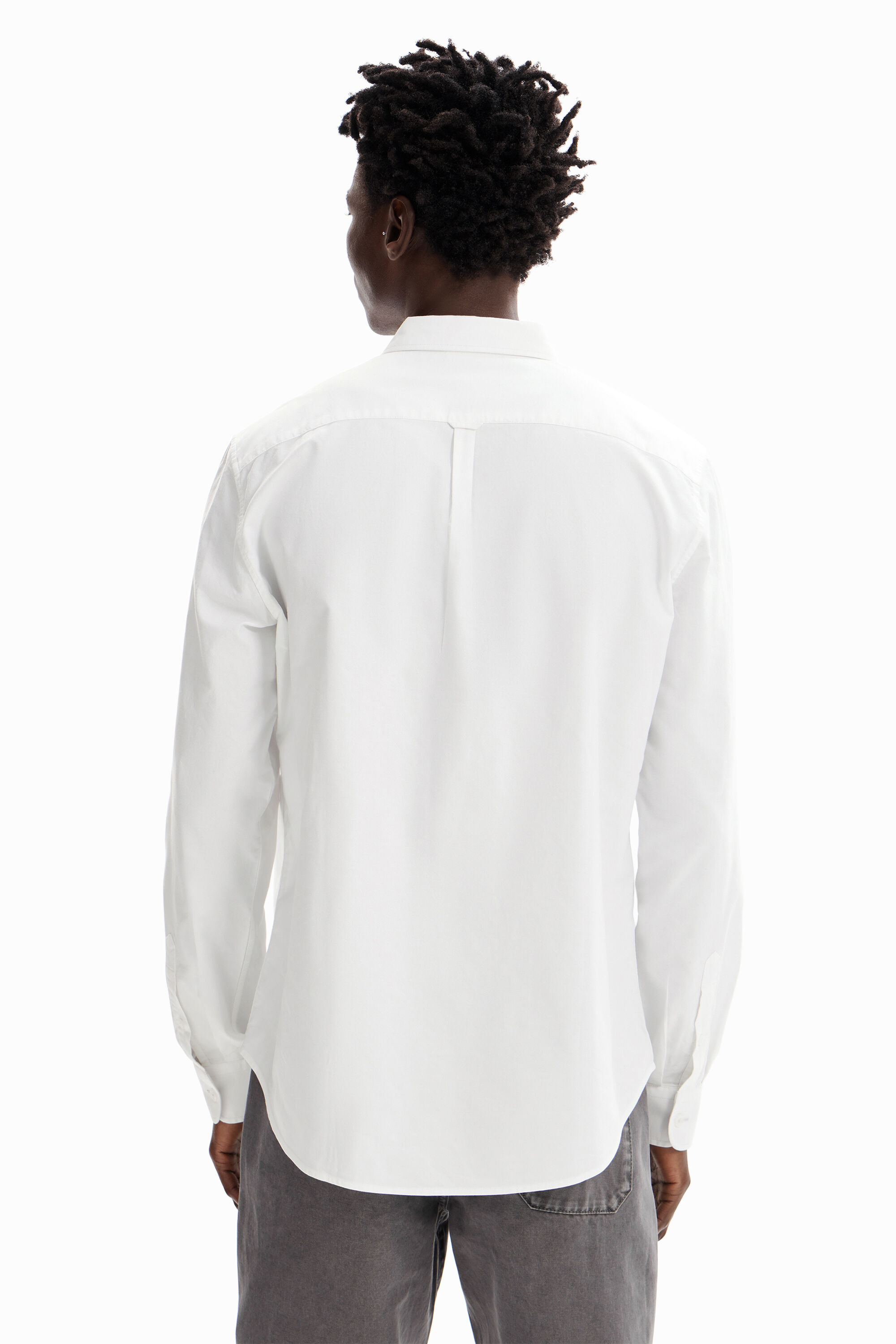 Chemise unie poches