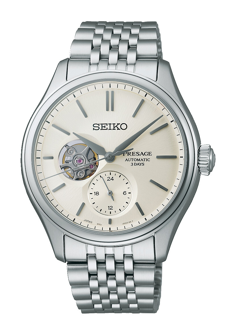 Seiko Presage Open Heart Automatik Weiß SPB469J1