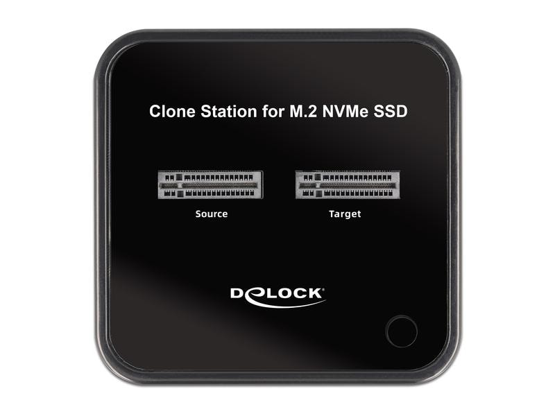 Delock Docking- und Klonstation für 2x M.2 NVMe Delock M.2 Dockingstation für 2 x M.2 NVMe PCIe SSD mit Klon Funktion