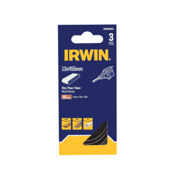 Irwin schuurband 13 x 455 mm K60 voor B+D Powerfile KA900, 3 stuks